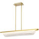 Idris LED 6.25 inch Vintage Brass Pendant Ceiling Light
