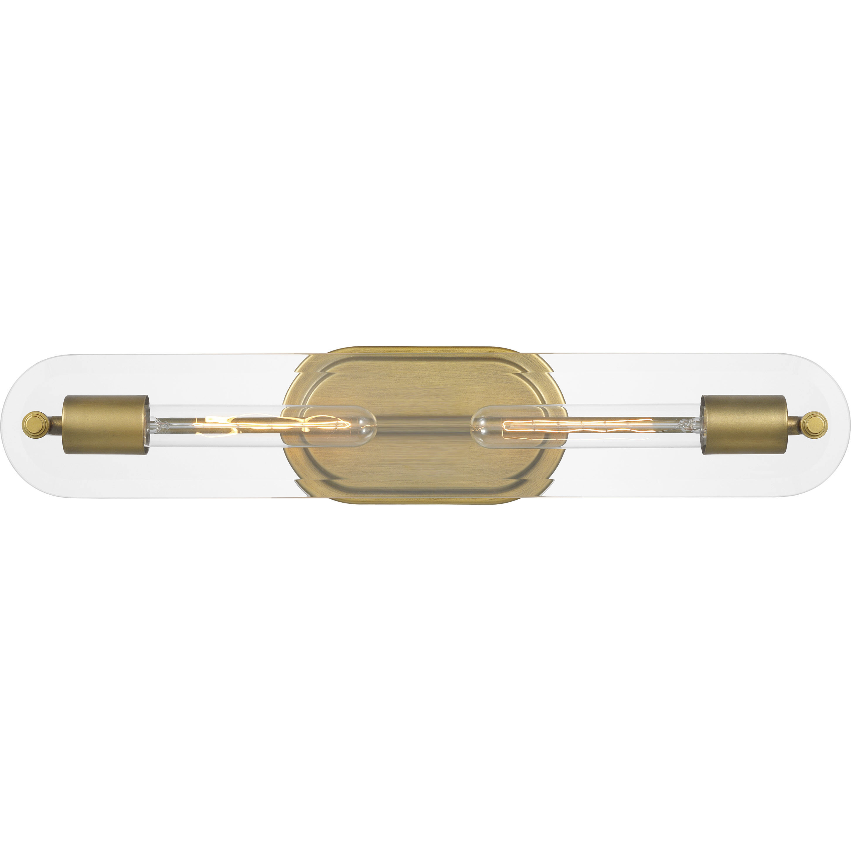 Teton 2 Light 22 inch Natural Brass Bathroom Vanity Light Wall Light