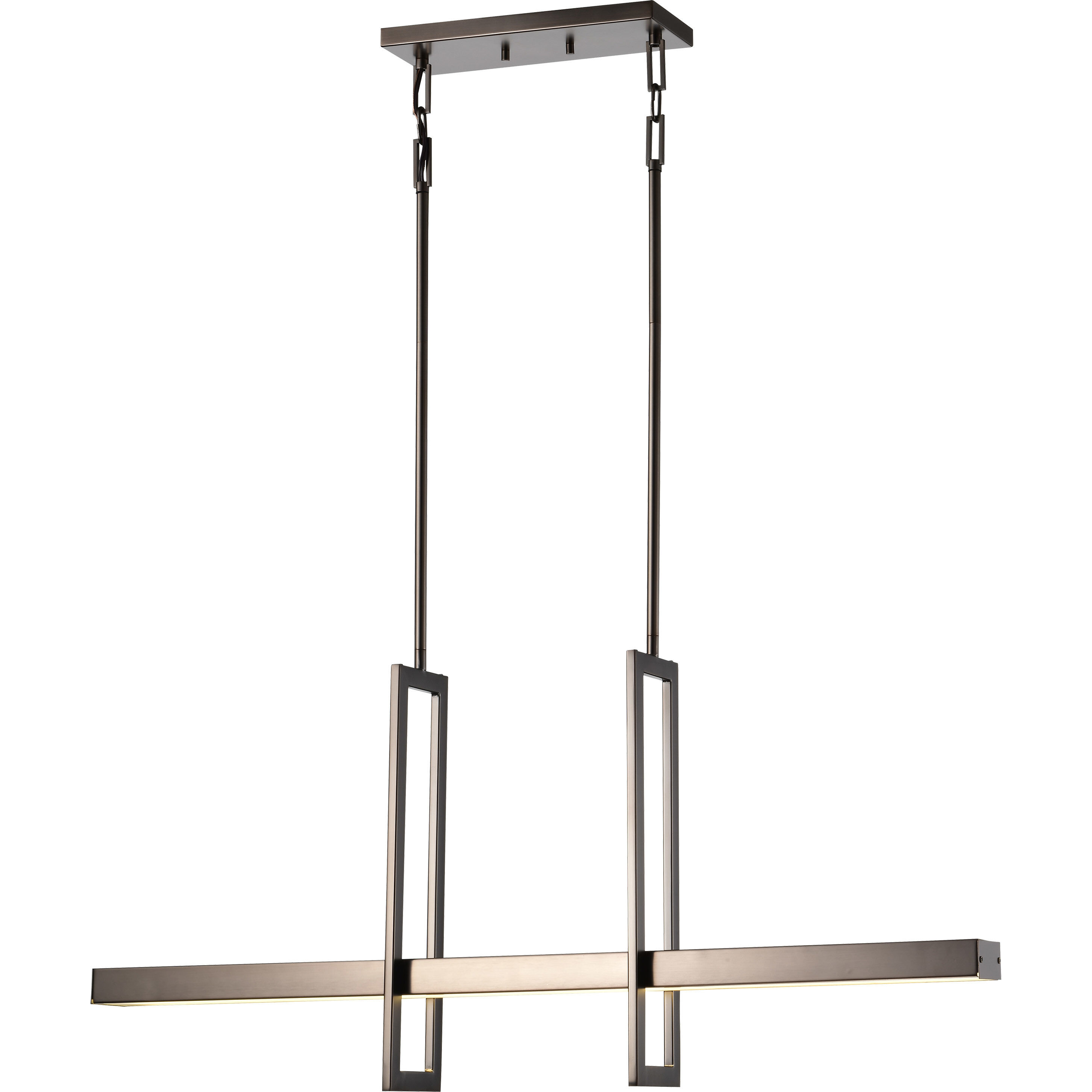 Frame LED 36 inch Hazel Bronze Island Pendant Ceiling Light