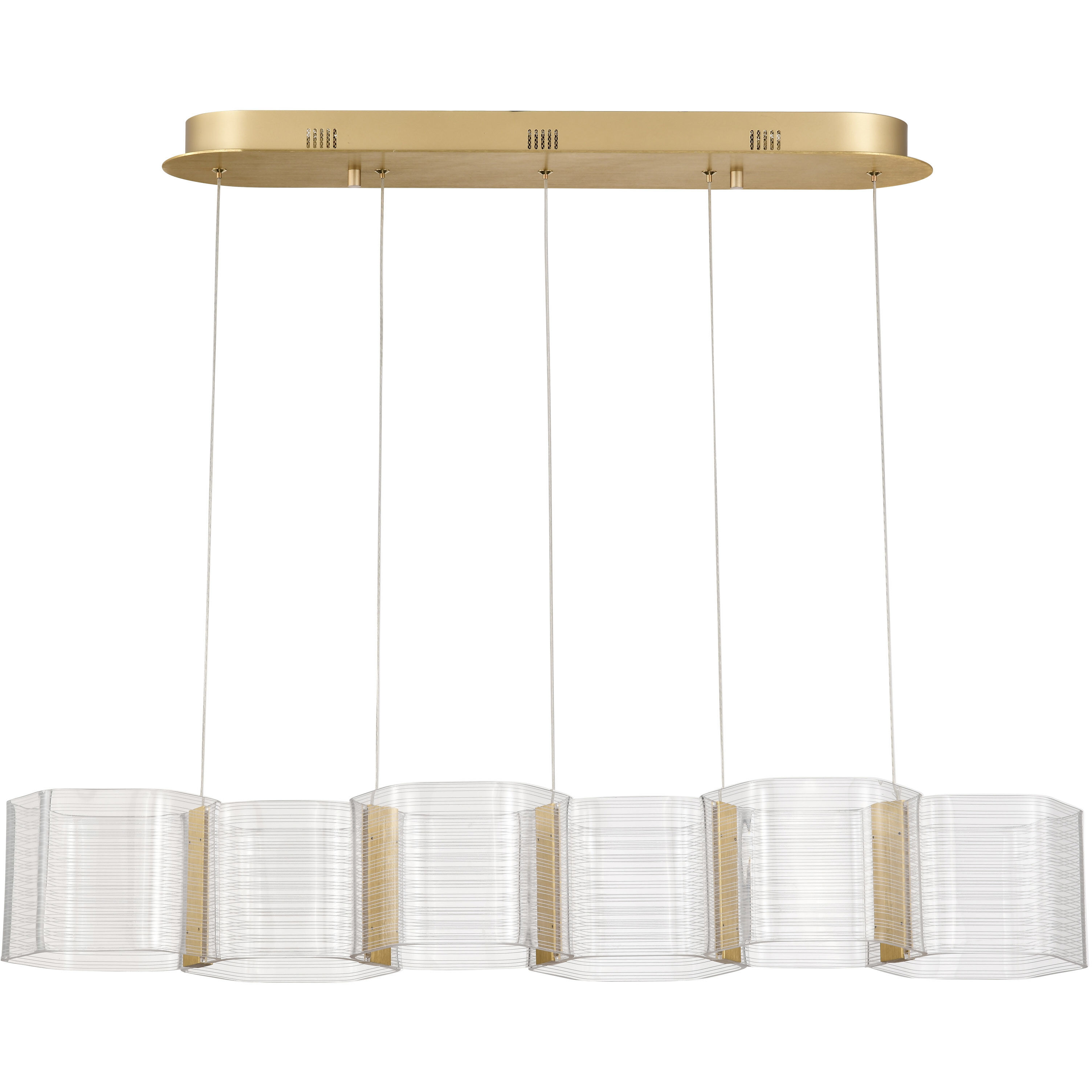 Kenzo LED 10.25 inch Polished Anodized Bronze Pendant Ceiling Light