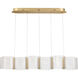 Kenzo LED 10.25 inch Polished Anodized Bronze Pendant Ceiling Light
