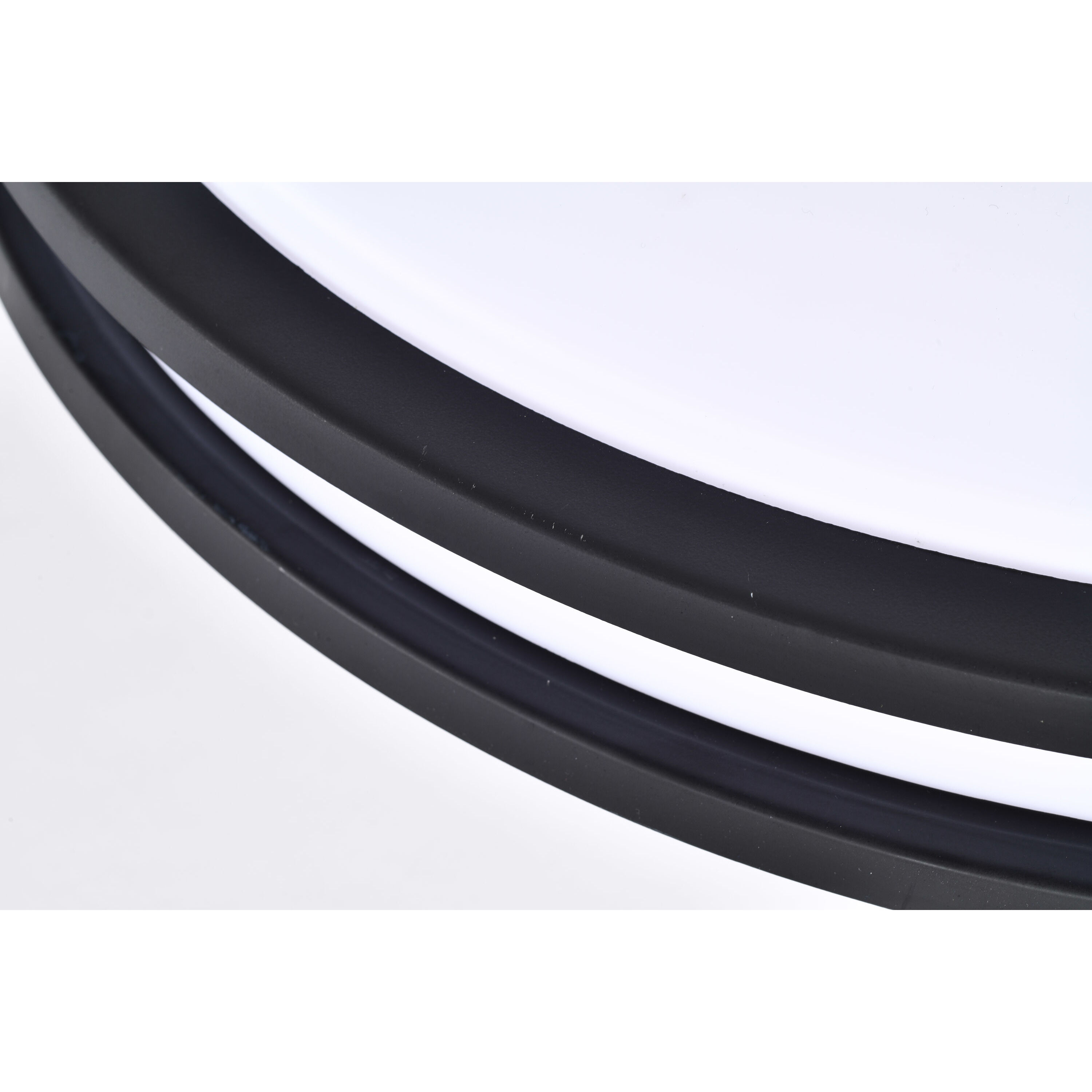 Glamour LED 24 inch Matte Black Flush Mount Ceiling Light