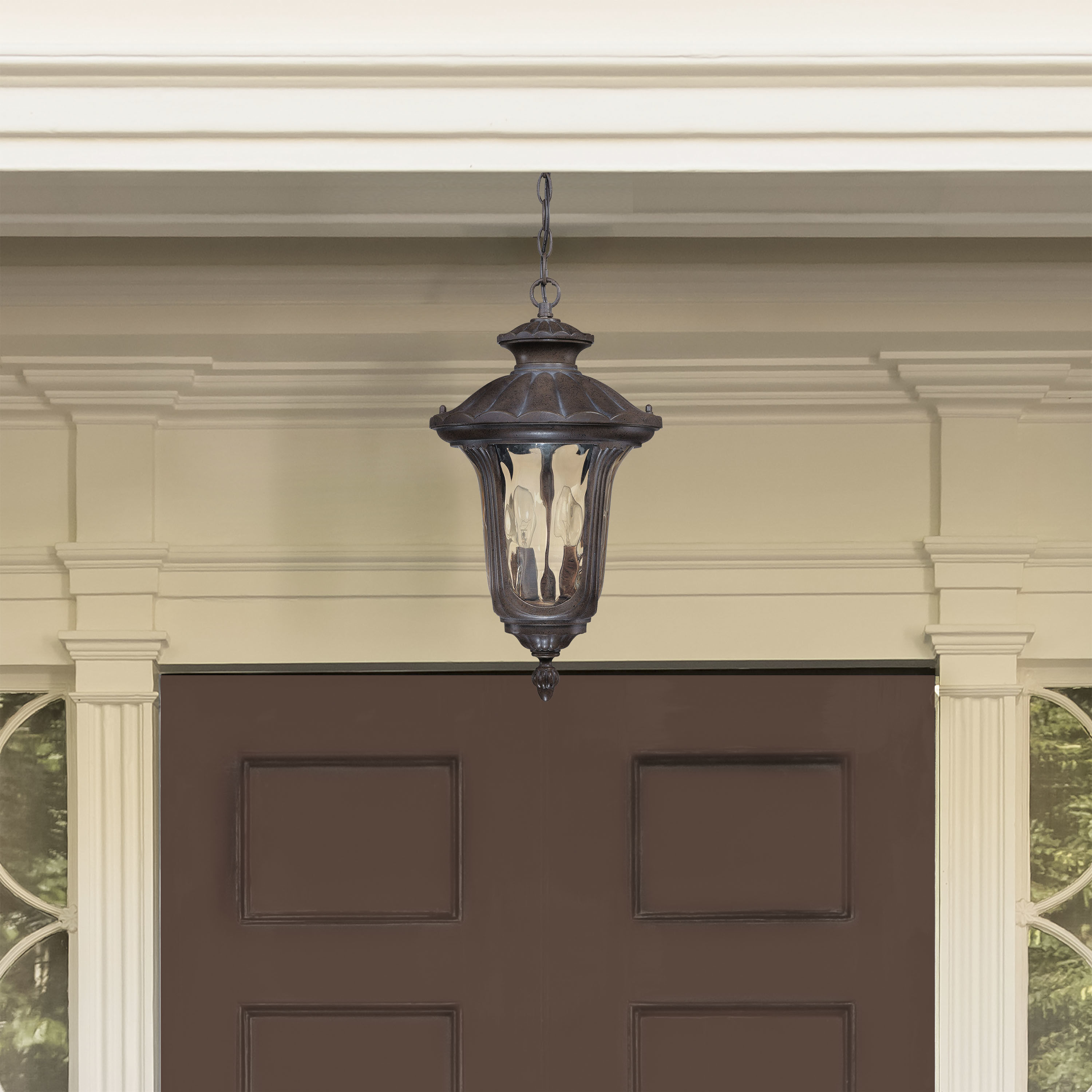 Nuvo 60 2008 Beaumont 2 Light 11 inch Fruitwood Outdoor Hanging