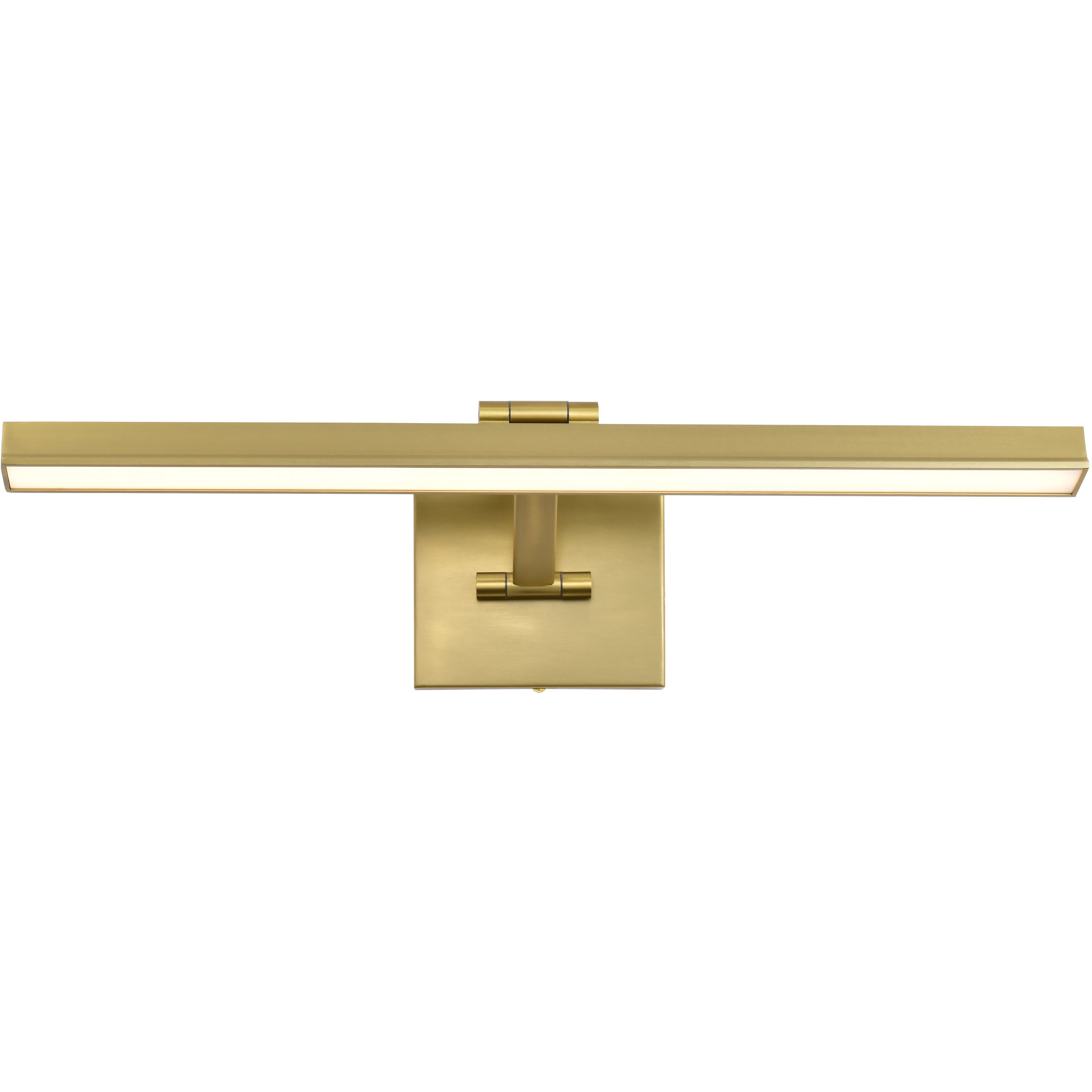 Hazel LED 24 inch Vintage Brass Vanity Wall Light