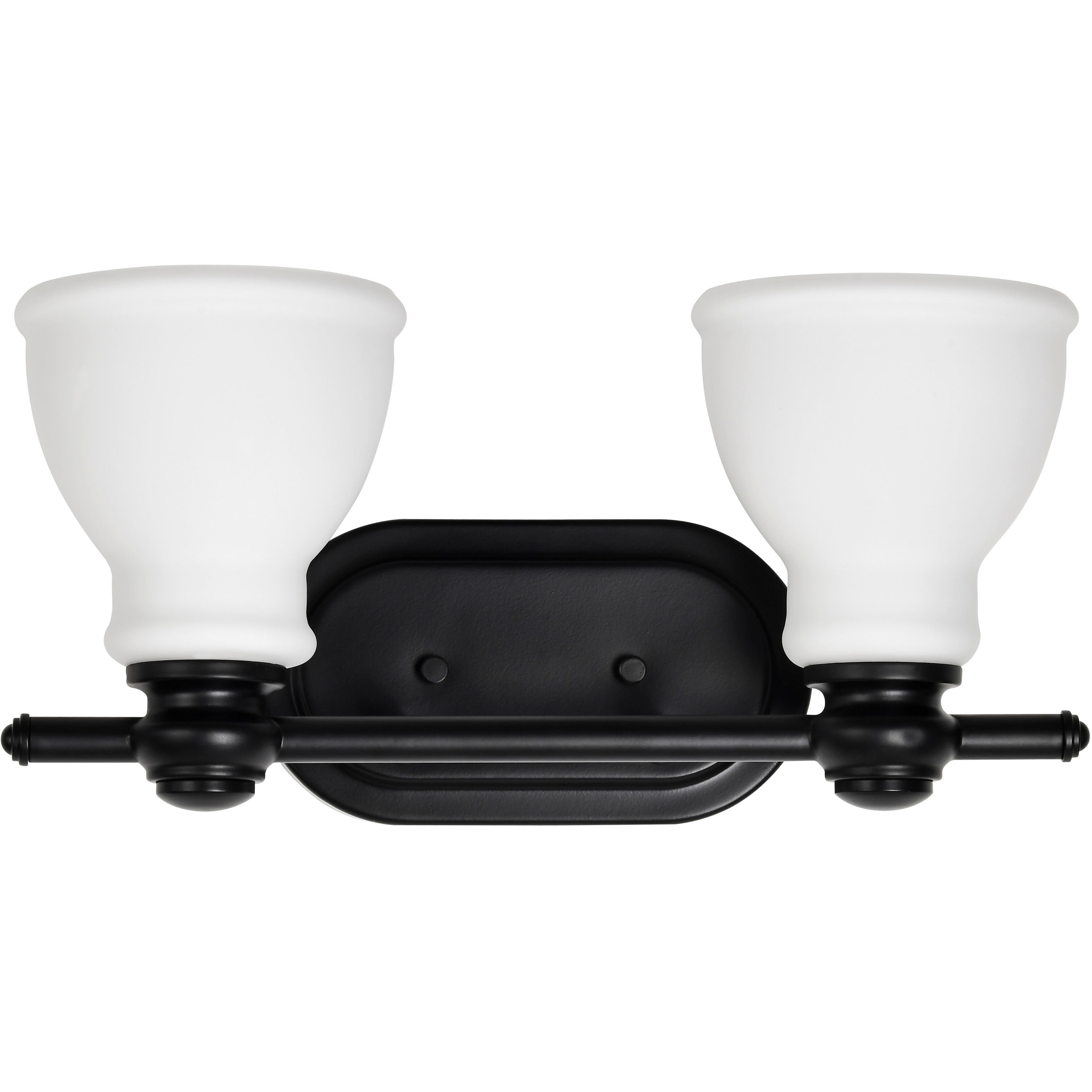 Russel 2 Light 14.75 inch Matte Black Vanity Light Wall Light