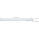 CounterQuickSlim 120 LED 21 inch White Under Cabinet & Cove