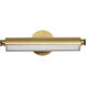 Auden LED 17.75 inch Vintage Brass Vanity Wall Light