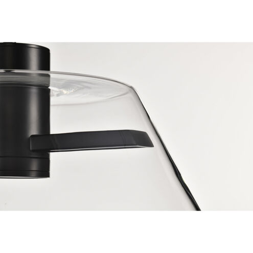 Edmond LED 17 inch Matte Black Pendant Ceiling Light