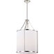 Easton 3 Light 16 inch Polished Nickel Pendant Ceiling Light