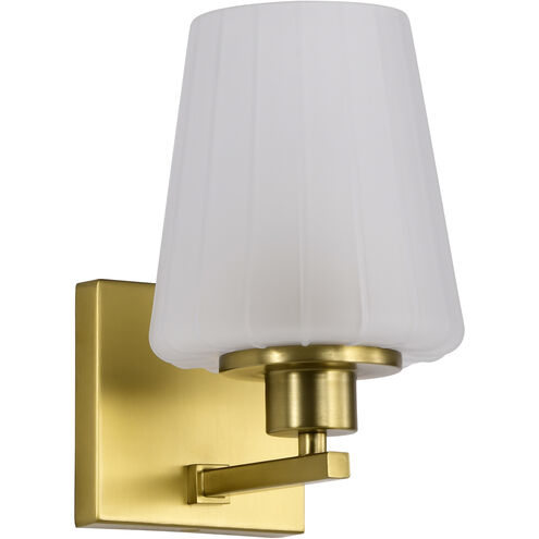 Lune 5.25 inch Vintage Brass Vanity Wall Light