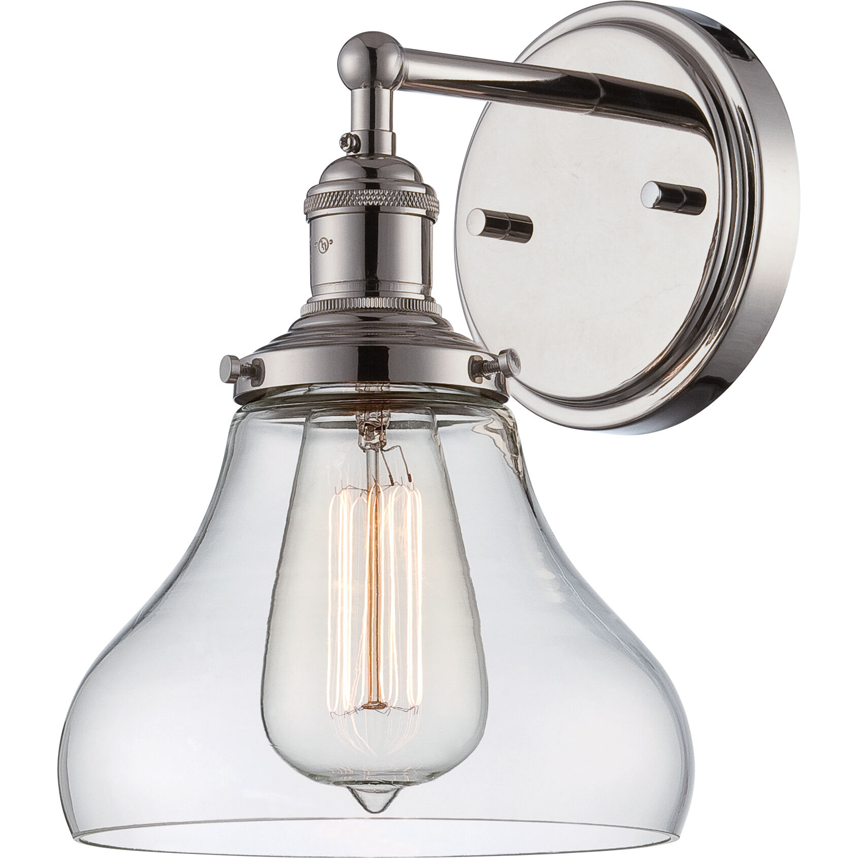 Polished deals nickel sconce