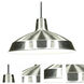 Brentwood 1 Light 16 inch Brushed Nickel Pendant Ceiling Light
