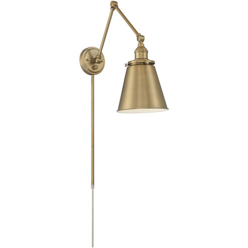 Bayard 25 inch 60.00 watt Burnished Brass Swing Arm Wall Wall Light