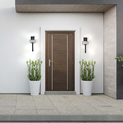 Overtop LED 22 inch Matte Black Outdoor Wall Sconce