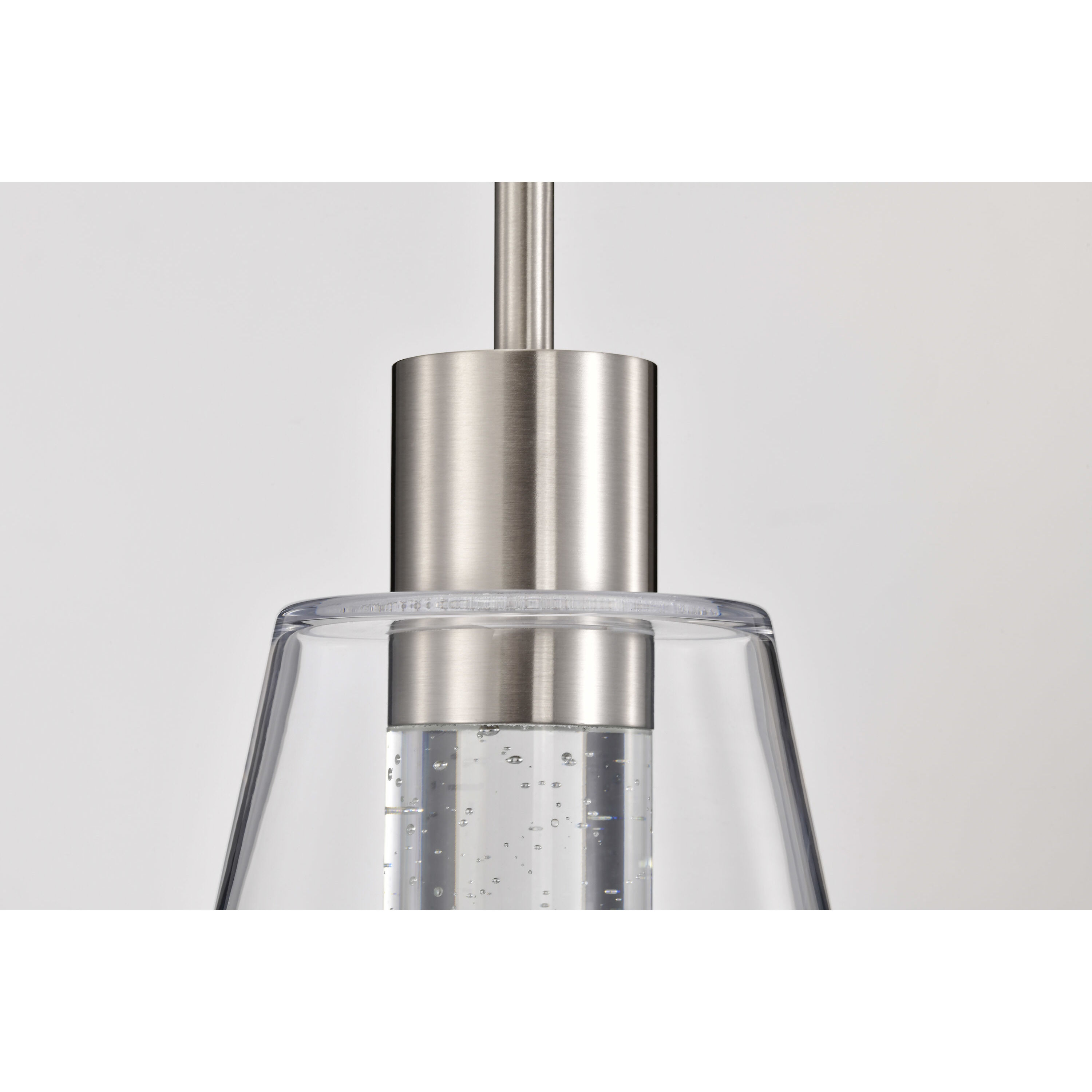 Aura LED 7.25 inch Brushed Nickel Pendant Ceiling Light