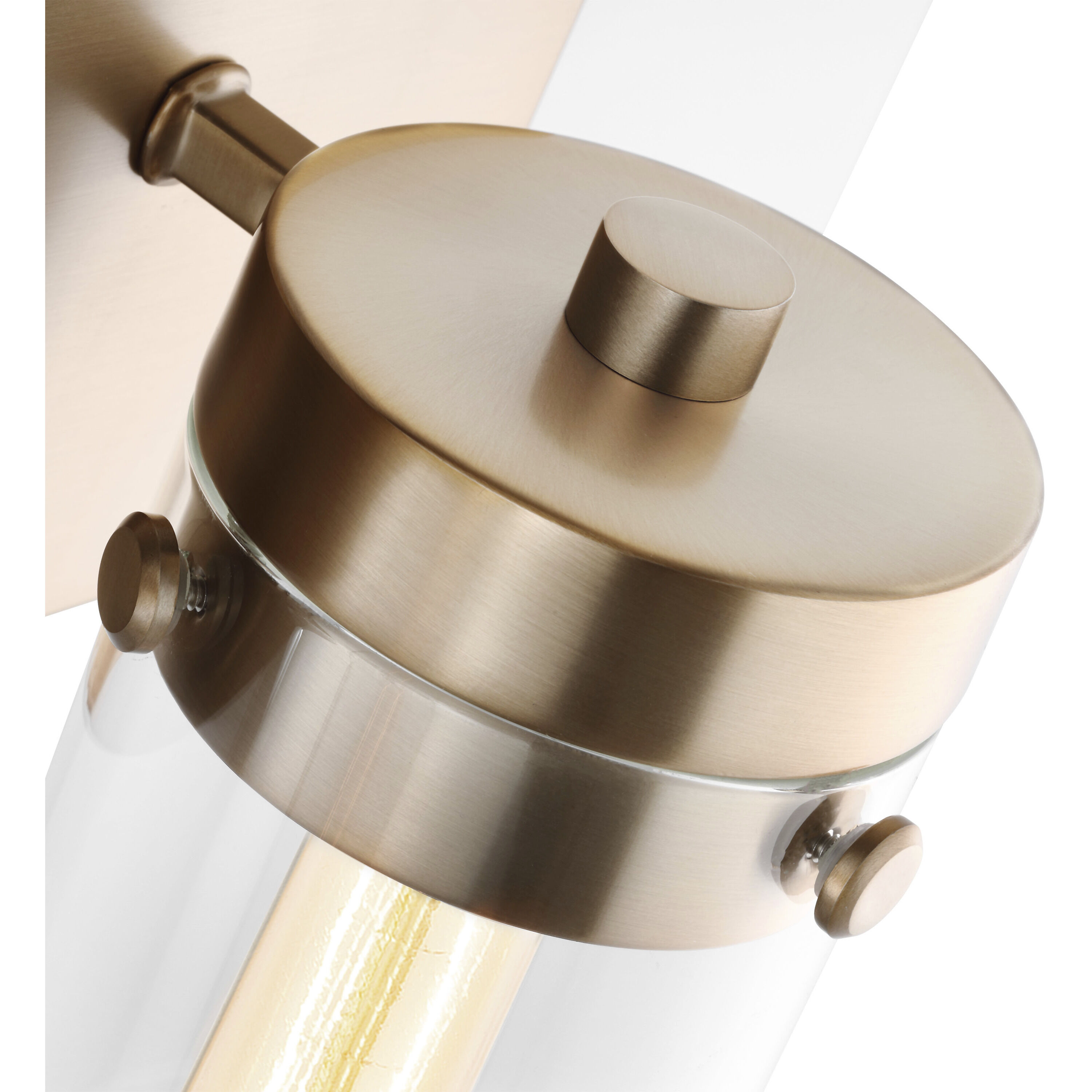 Intersection 3 Light 22 inch Burnished Brass Bathroom Vanity Lights Wall Light