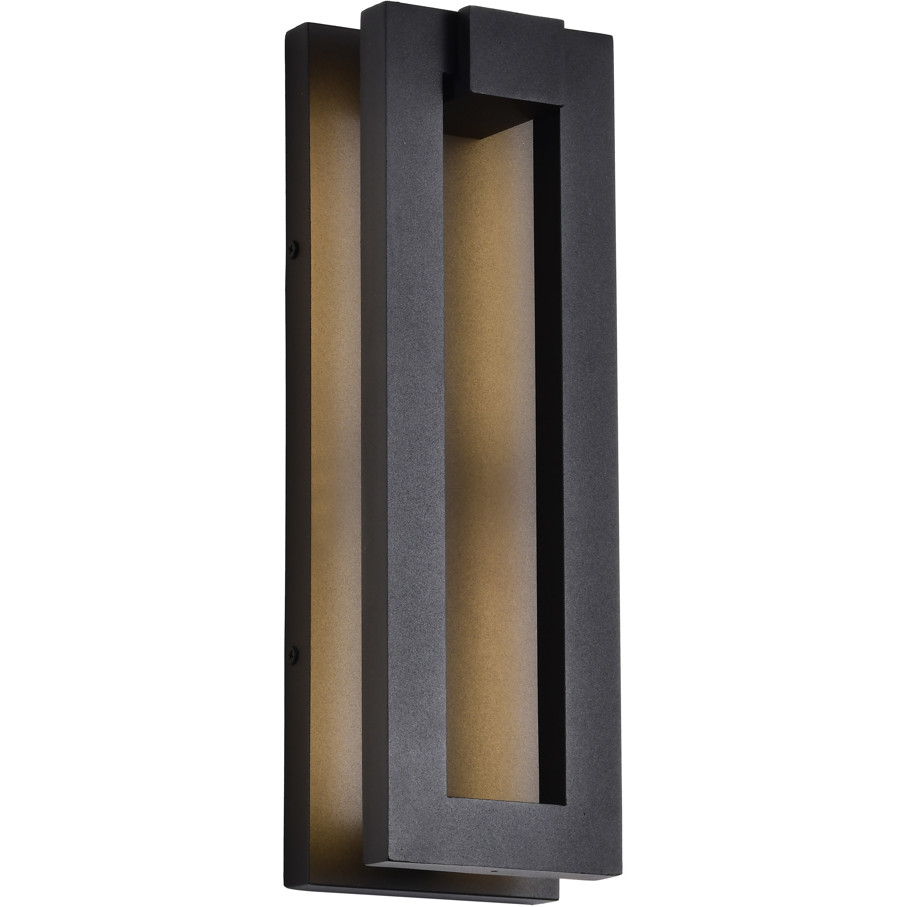 Crew LED 15 inch Sand Black Outdoor Wall Light