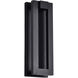 Crew LED 15 inch Sand Black Outdoor Wall Light
