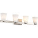 Royale 33.5 inch Brushed Nickel Vanity Wall Light