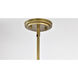 Adina 1 Light 10 inch Natural Brass Pendant Ceiling Light