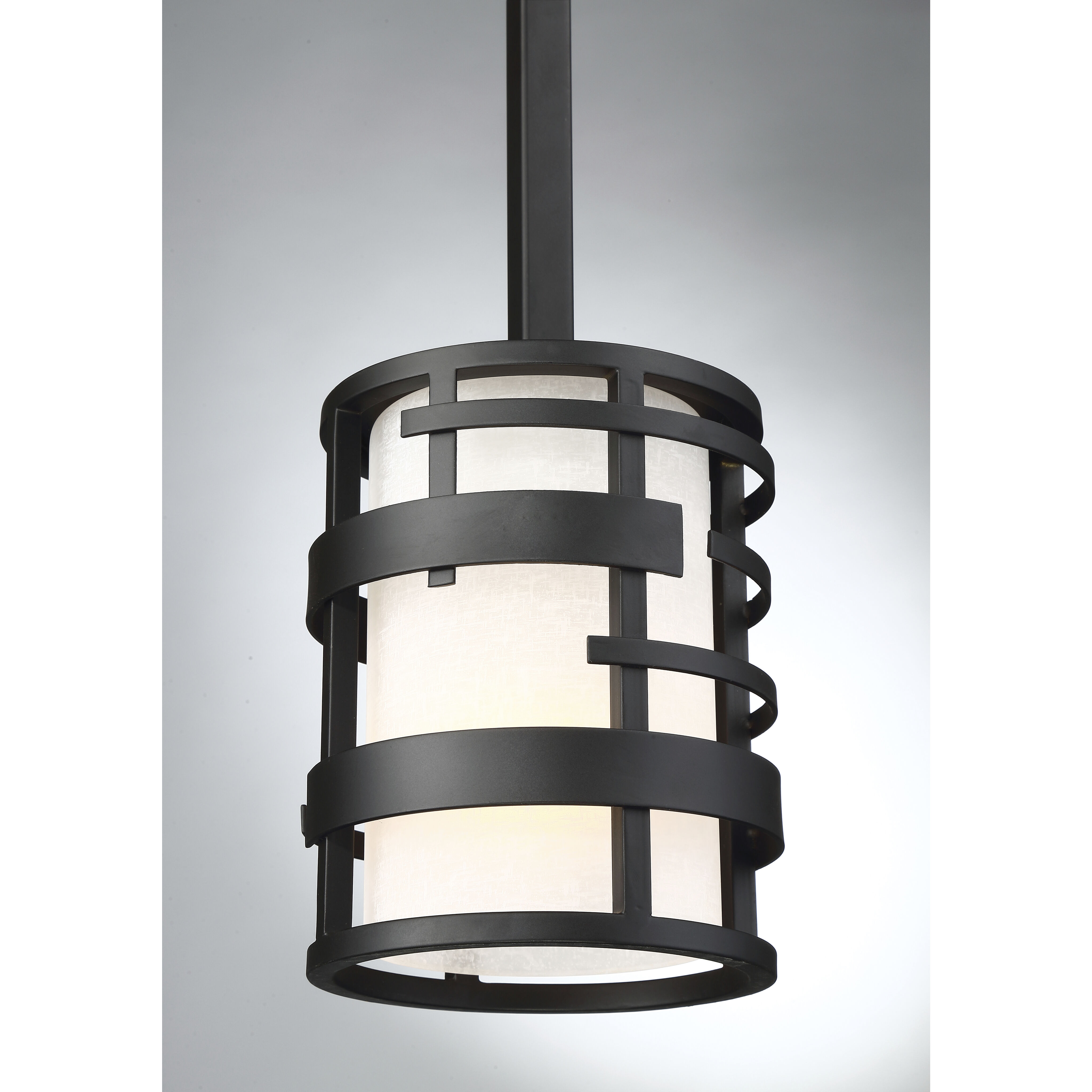 Lansing 1 Light 5.25 inch Textured Black Mini Pendant Ceiling Light