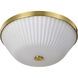 Royale 16 inch Burnished Brass Flush Mount Ceiling Light