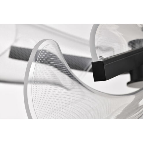 Sedona LED 27.13 inch Matte Black Chandelier Ceiling Light