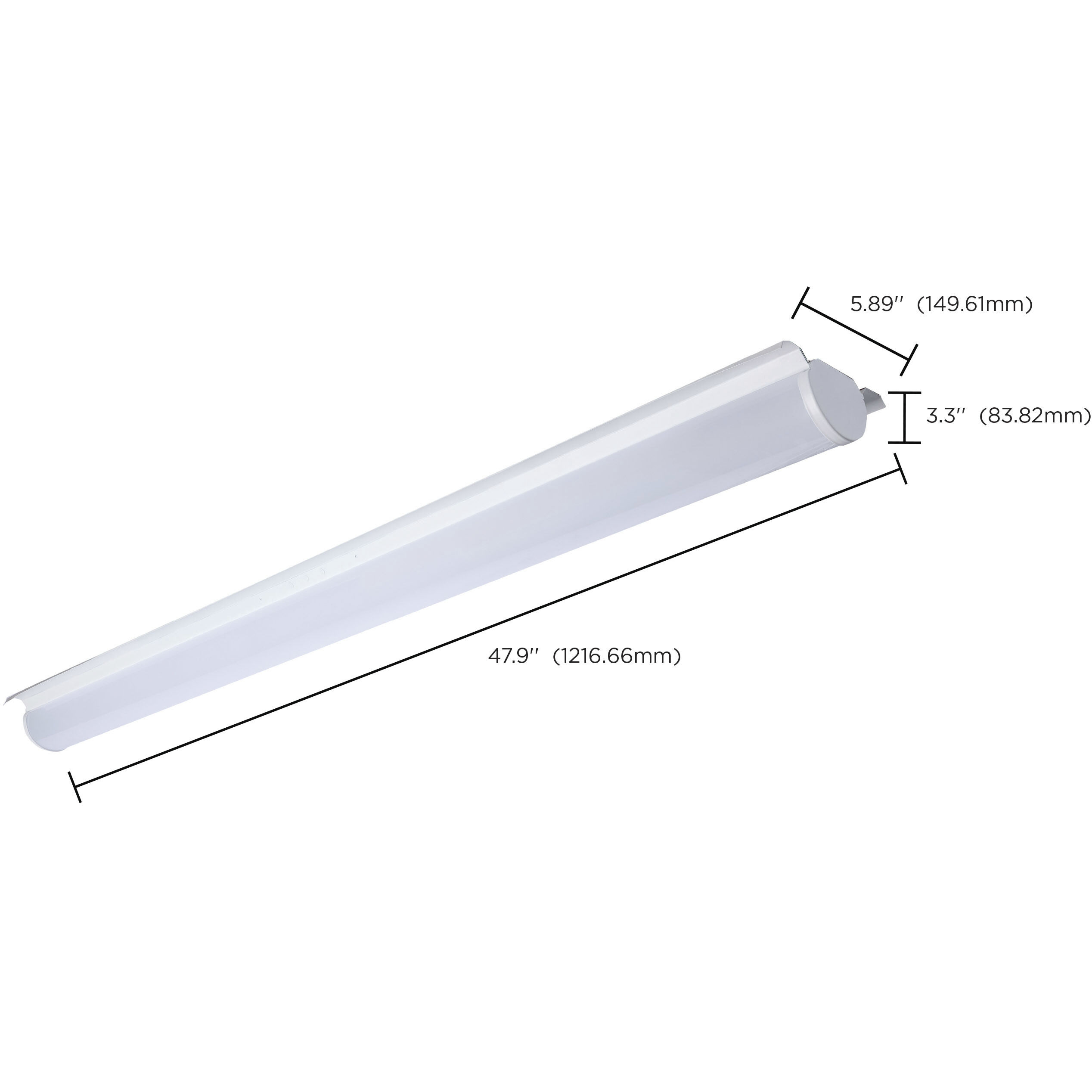 ColorQuick LED 5.89 inch Gloss White Linear Strip Ceiling Light