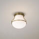 Valdora 1 Light 10.38 inch Natural Brass Flush Mount Ceiling Light