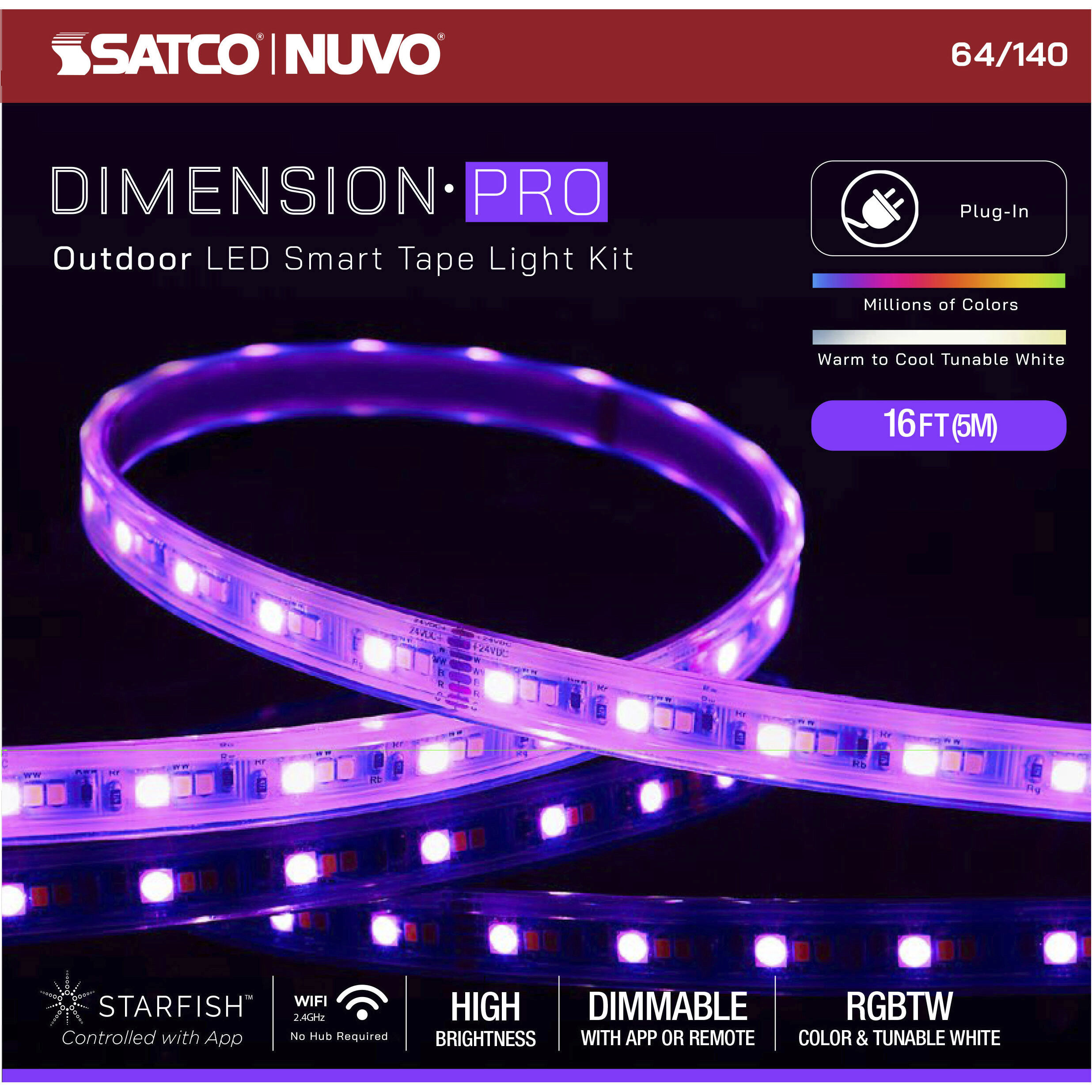 Dimension White 2700K 196.85 inch Tape Light