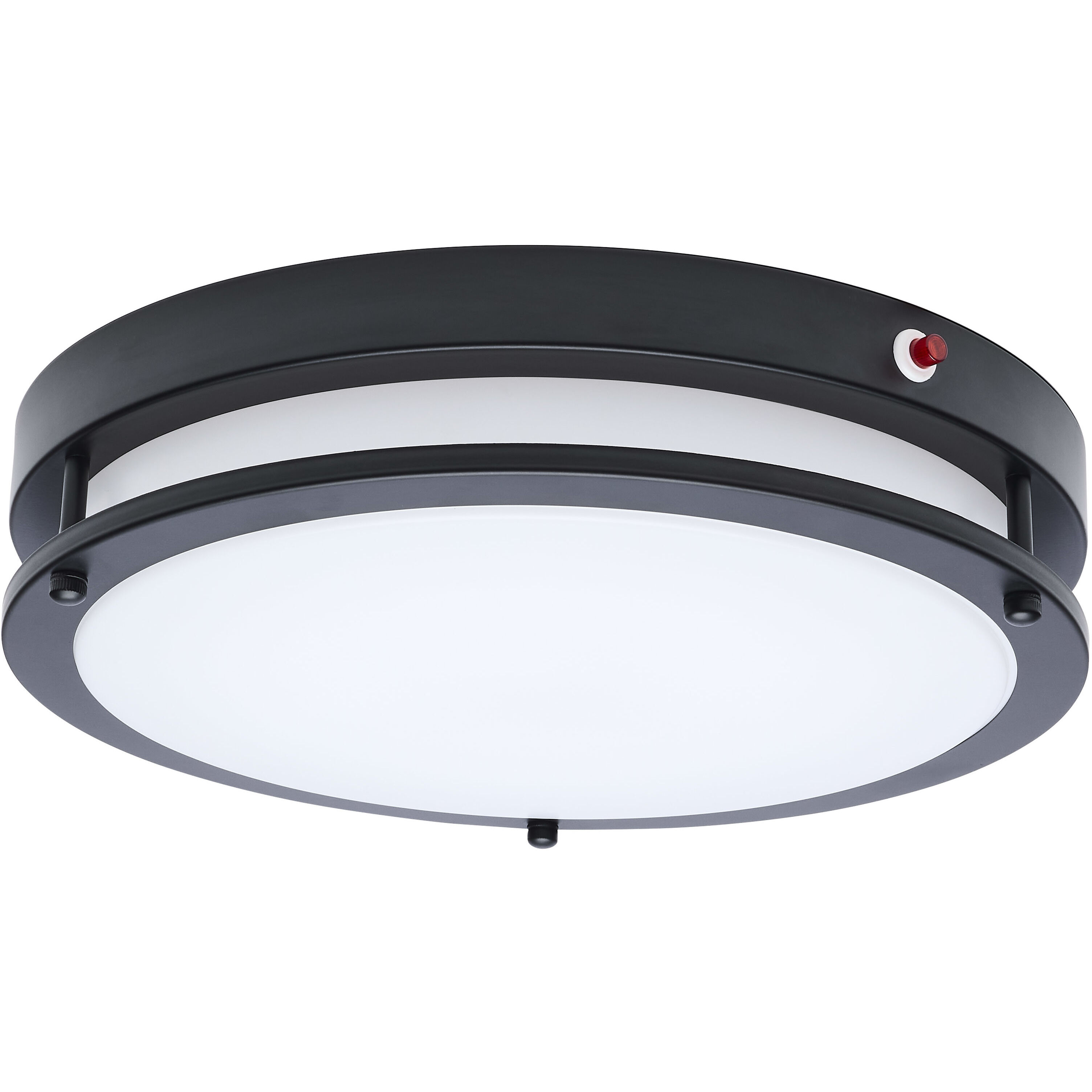 Glamour LED 13 inch Black Flush Ceiling Light