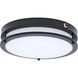 Glamour LED 13 inch Black Flush Ceiling Light
