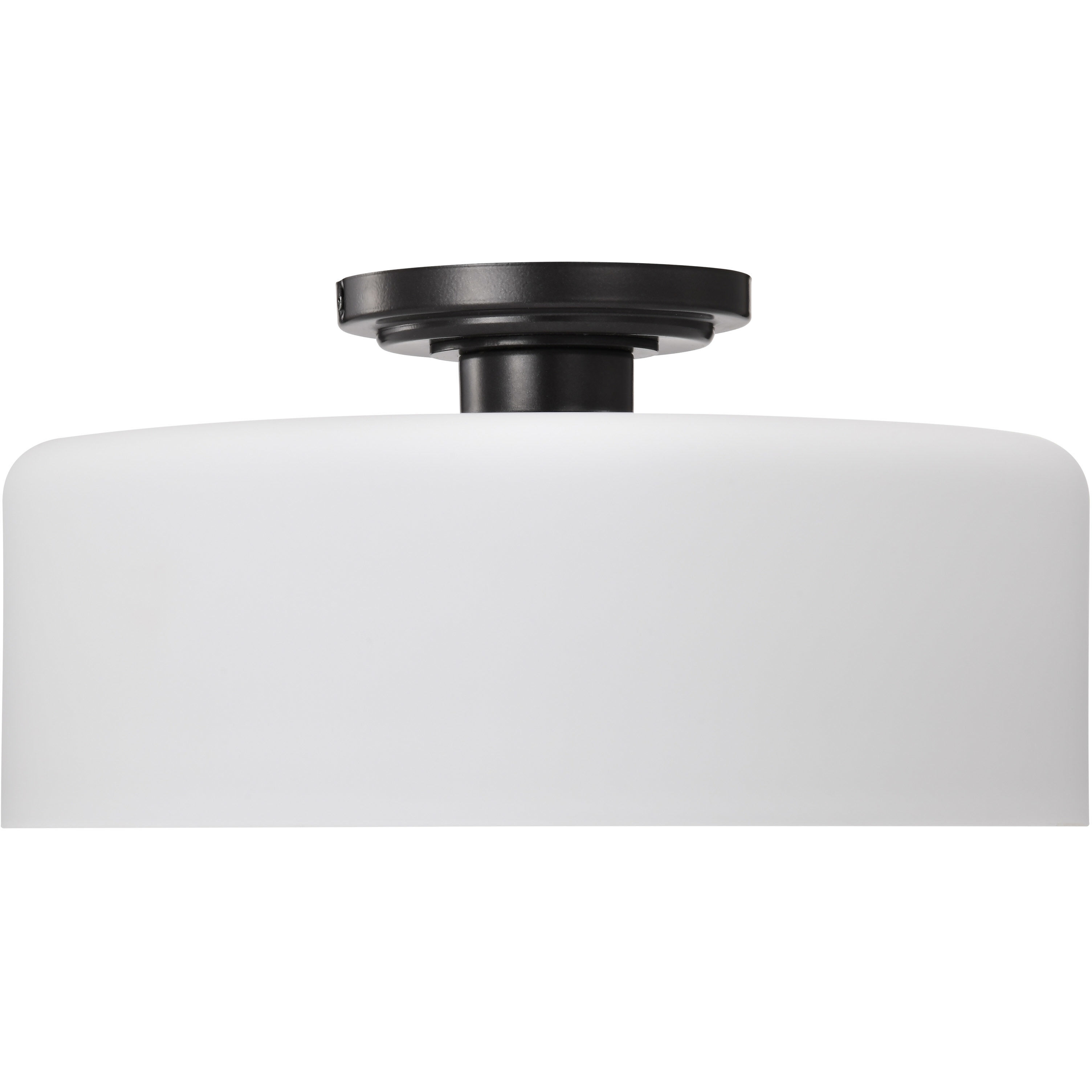 Warren 13.13 inch Gun Metal Semi Flush Mount Ceiling Light