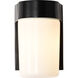 Brentwood 1 Light 8 inch Black Outdoor Wall Mount