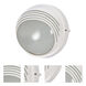 Brentwood 1 Light 7.5 inch Semi Gloss White Outdoor Bulk Head, Round Hood