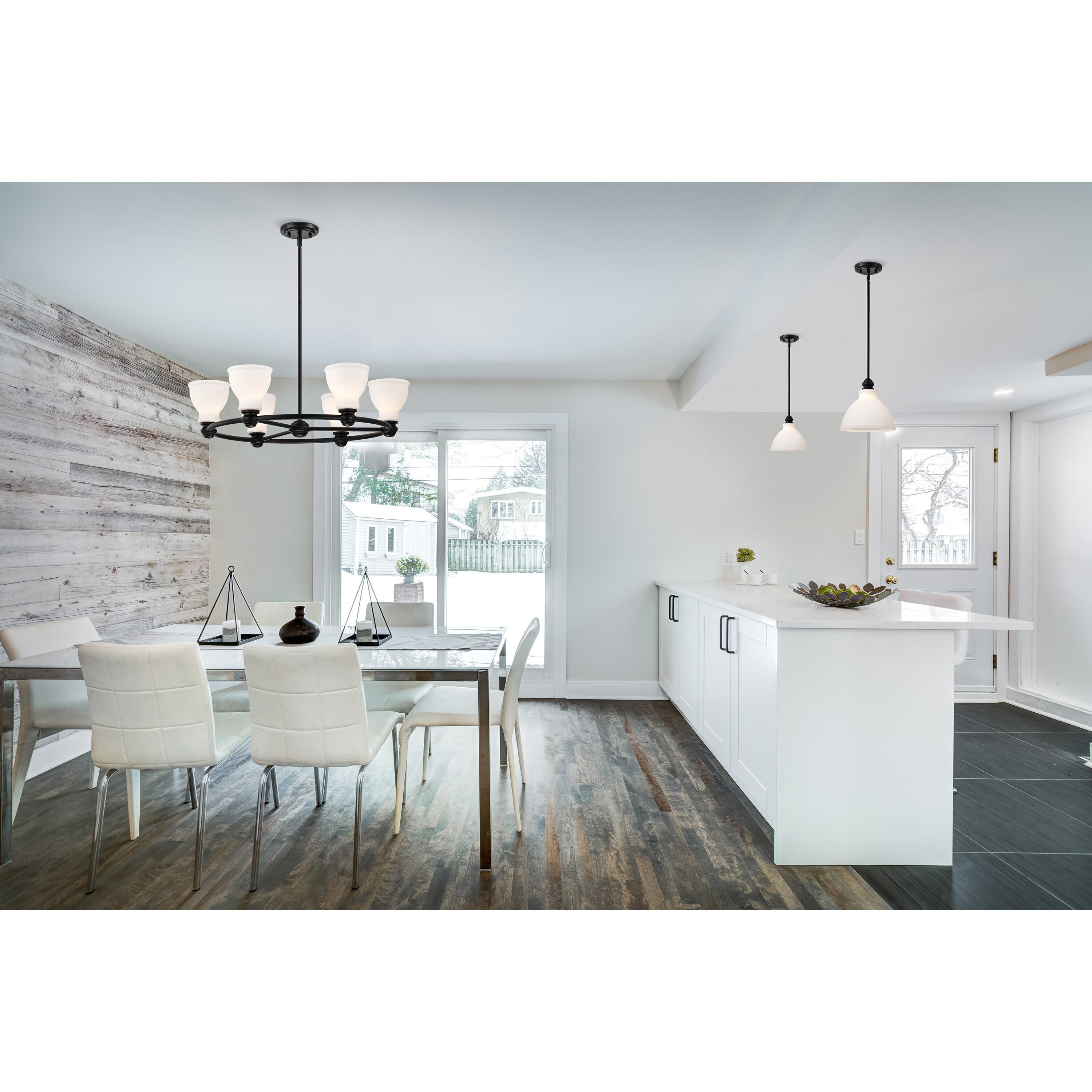 Russel 10 inch Matte Black Pendant Ceiling Light