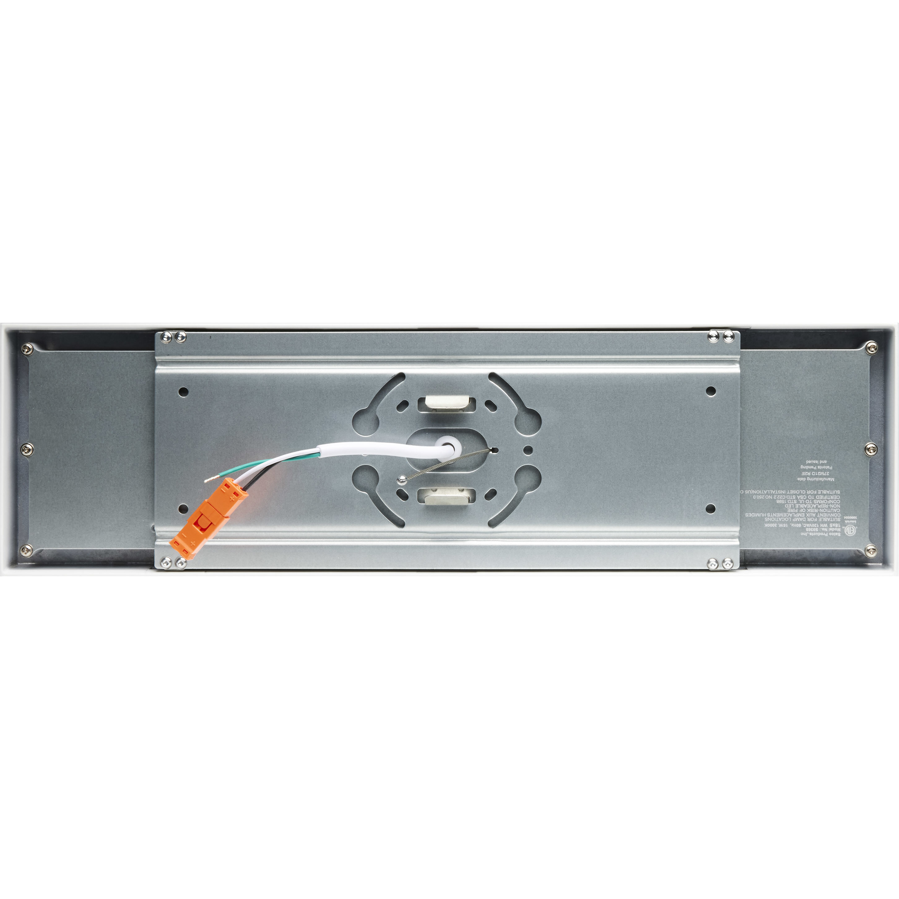 Blink LED 5 inch White Flush Mount Ceiling Light, Rectangle