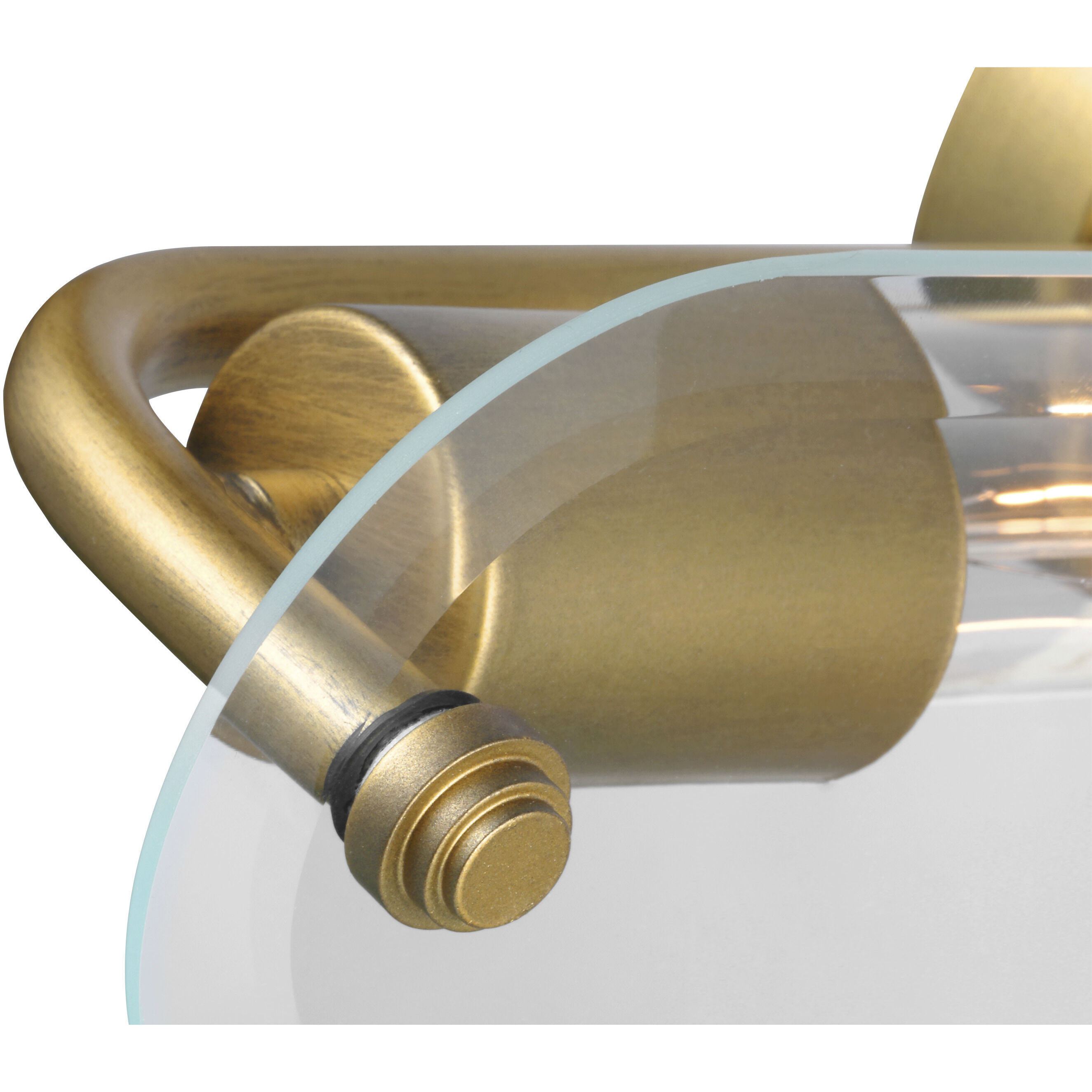 Teton 2 Light 22 inch Natural Brass Bathroom Vanity Light Wall Light