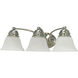 Empire 3 Light 21 inch Brushed Nickel Vanity Light Wall Light