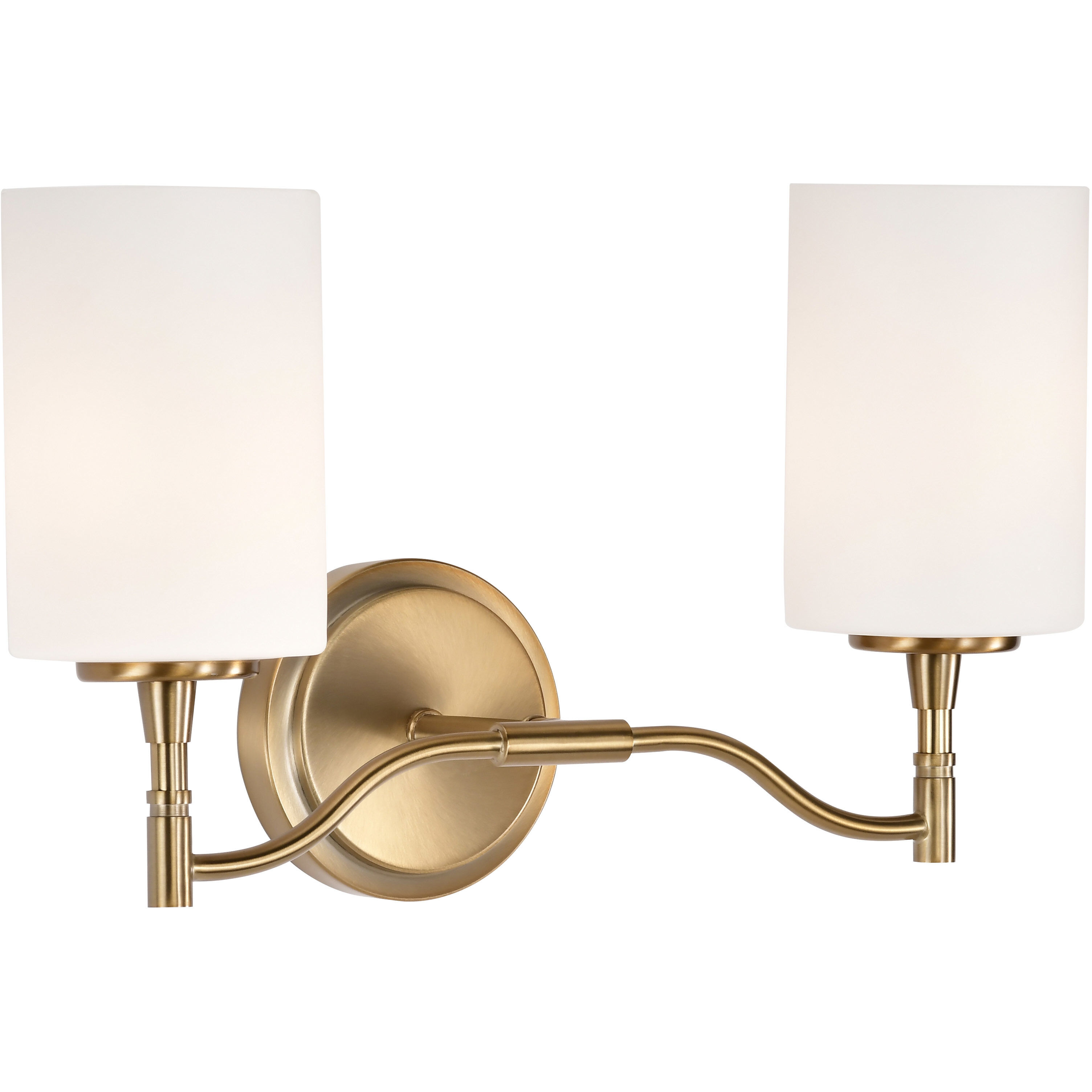 Liam 16 inch Burnished Brass Vanity Wall Light