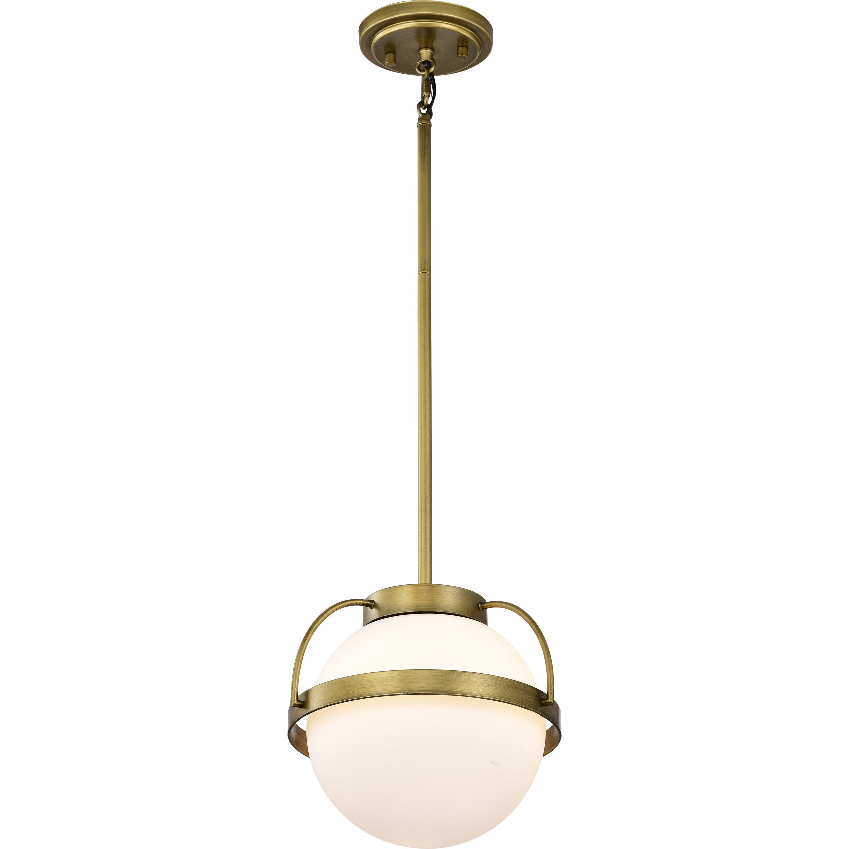 Lakeshore 1 Light 10 inch Natural Brass Pendant Ceiling Light