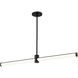 Bowman LED 2 inch Matte Black Pendant Ceiling Light