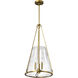 Valentine 16 inch Vintage Brass Pendant Ceiling Light