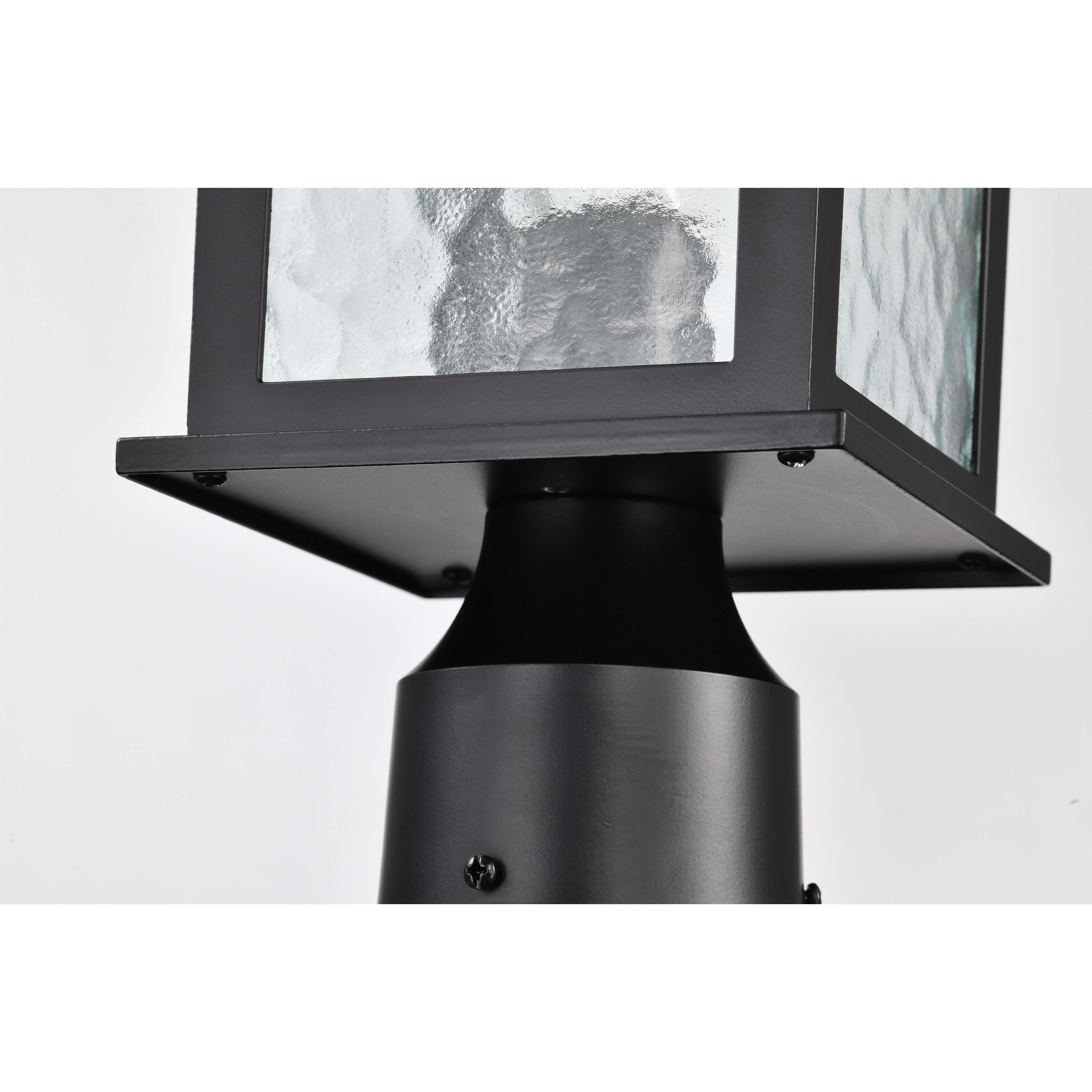 Stillwell 17 inch Matte Black Post Lantern