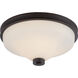 Cody LED 13 inch Mahogany Bronze Flush Mount Ceiling Light