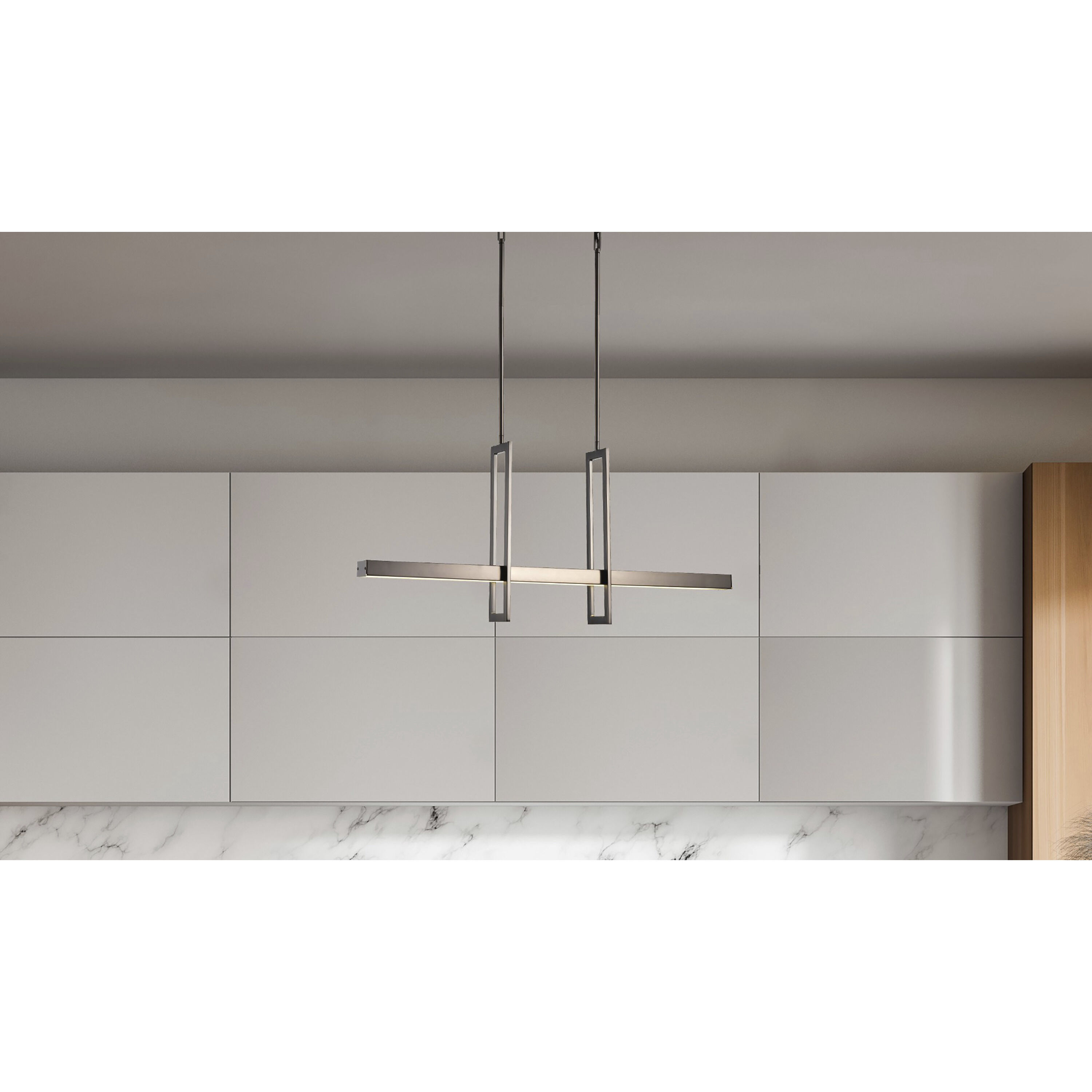 Frame LED 36 inch Hazel Bronze Island Pendant Ceiling Light