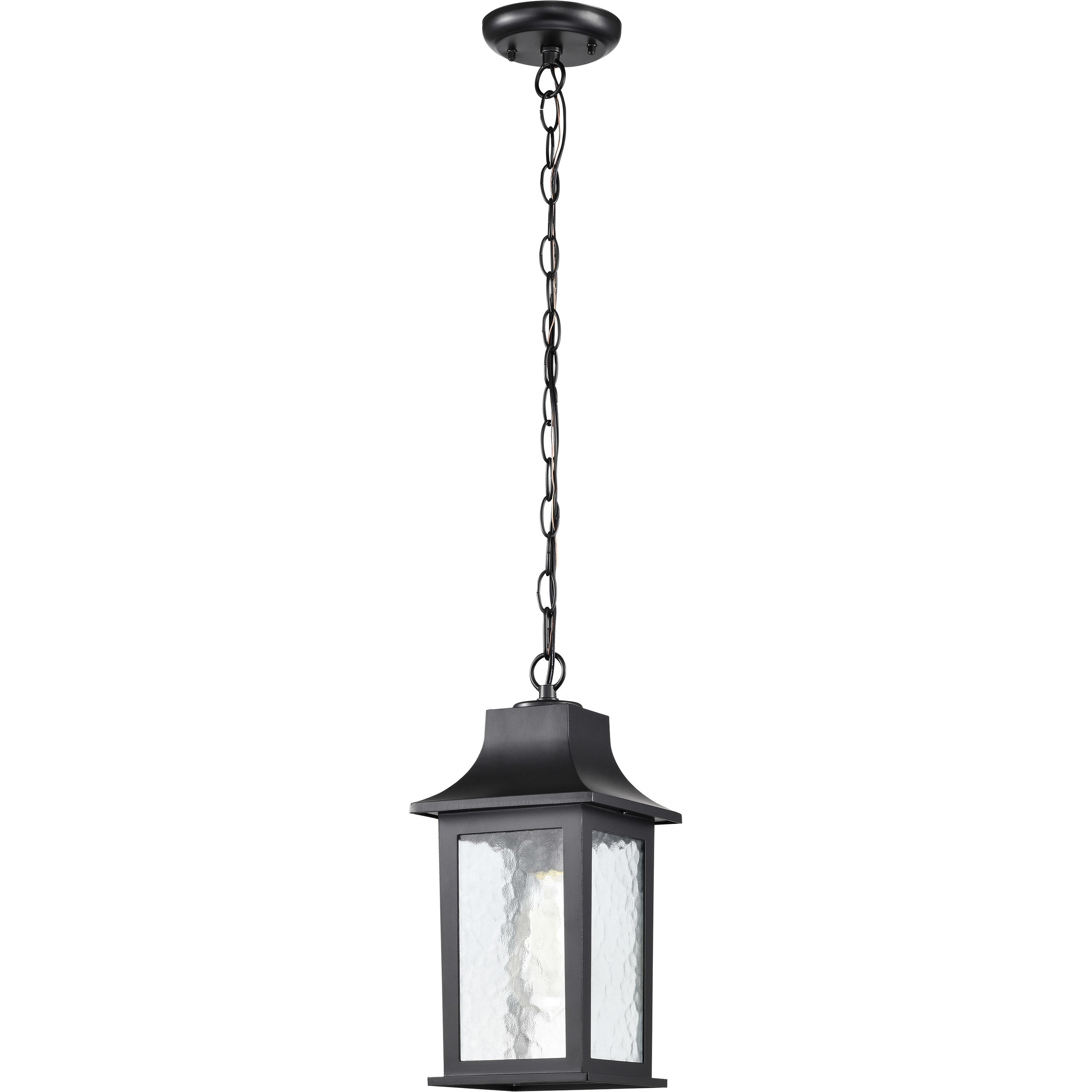 Stillwell 7 inch Matte Black Outdoor Hanging Lantern