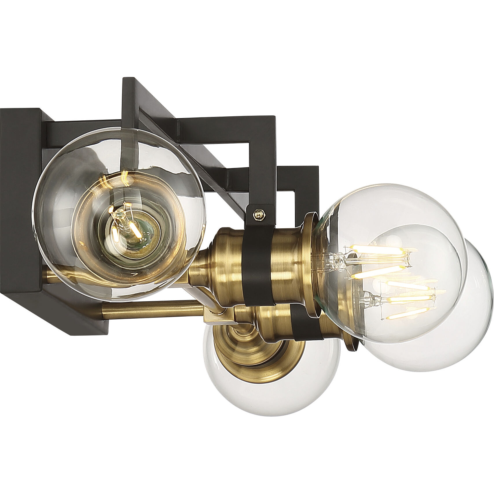 Intention 4 Light 22 inch Warm Brass and Black Vanity Light Wall Light