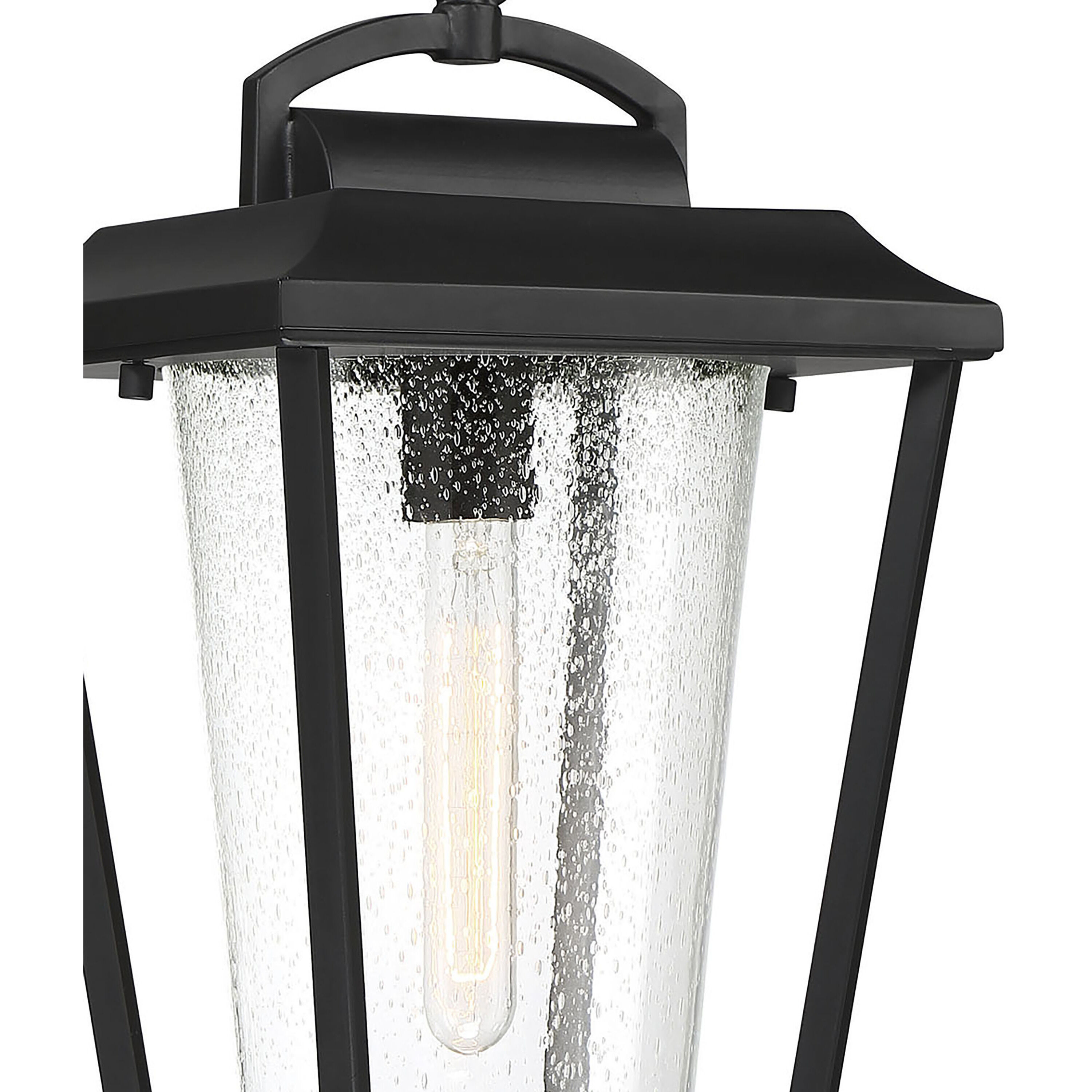 Lakeview 1 Light 9 inch Aged Bronze and Clear Outdoor Hanging Lantern