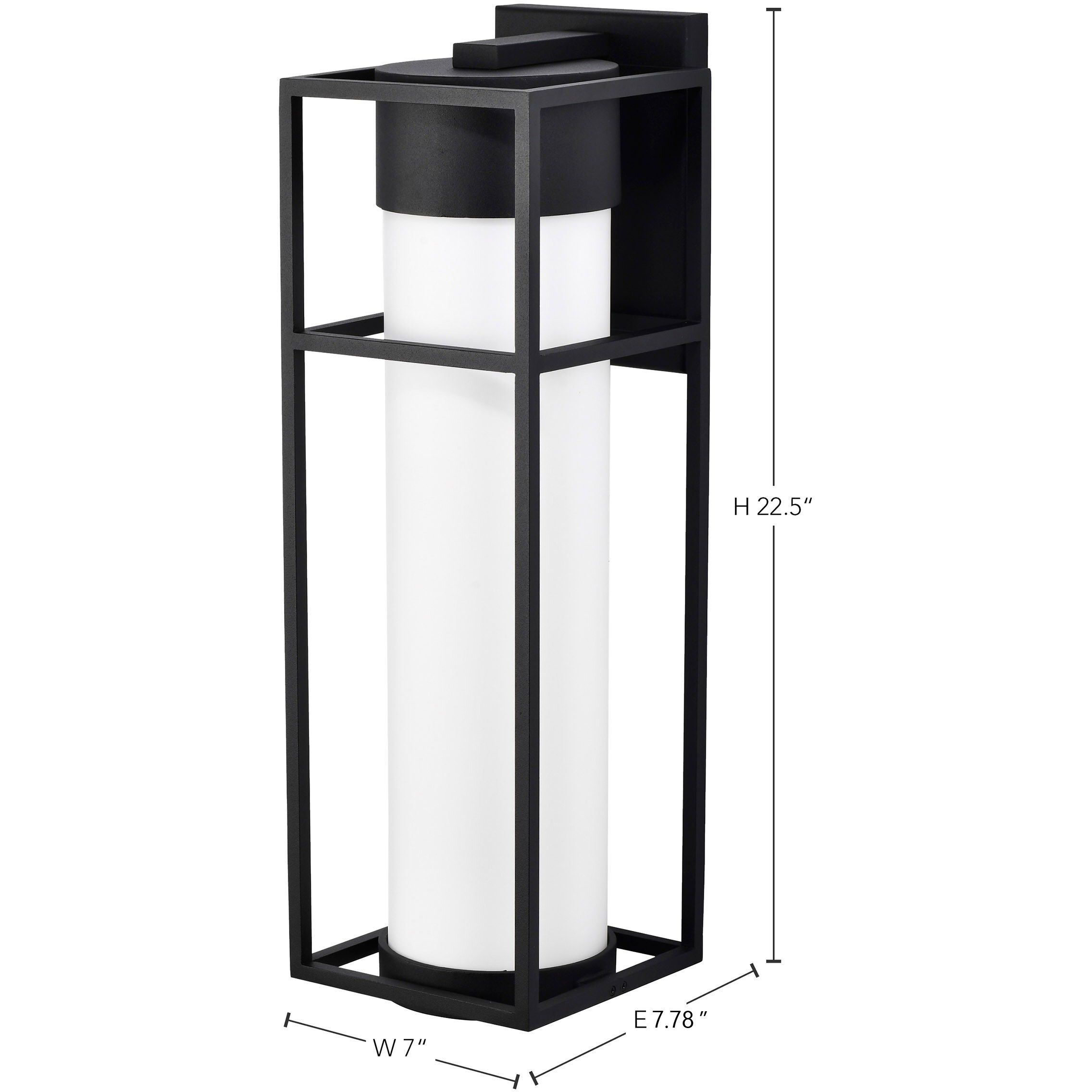 Ledges LED 23 inch Matte Black Outdoor Wall Sconce